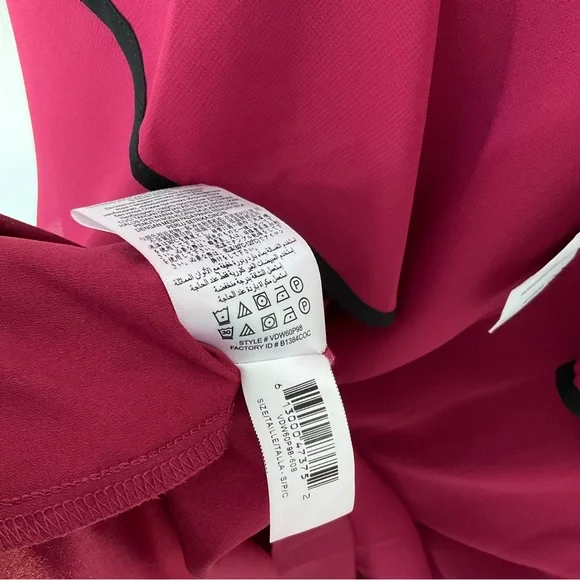 BCBG Dress BCBGeneration Women's Maroon V-neck Ruffle Tent/Shift Dress S… - Picture 14 of 15